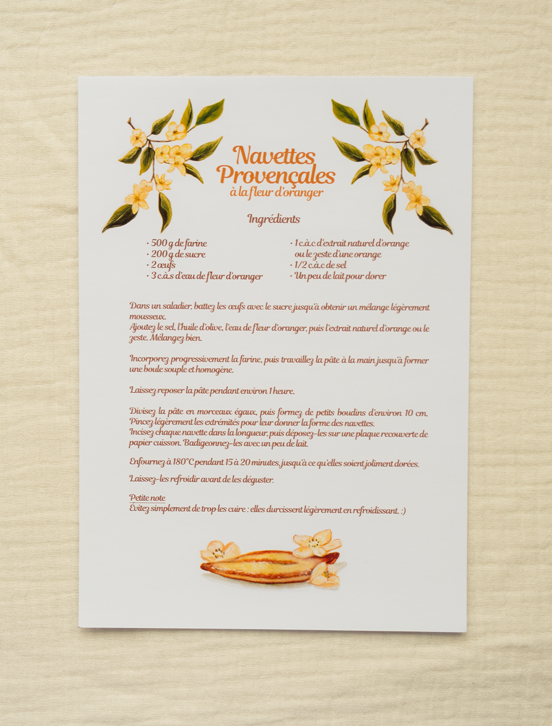 Recette illustrée : Navettes provençales 💜
