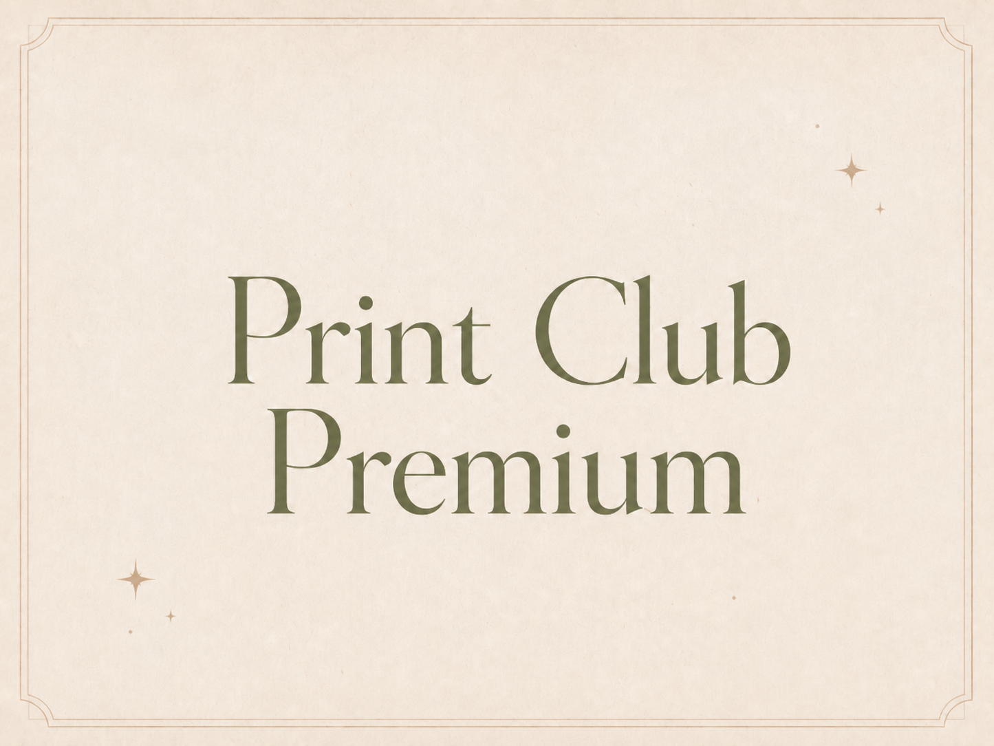 ✨ Abonnement Print club Premium ✨