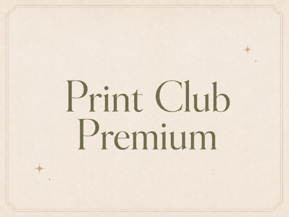 ✨ Abonnement Print club Premium ✨