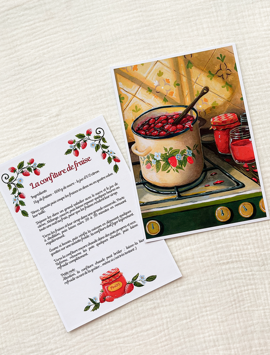 Recette illustrée : confiture de fraises 🍓
