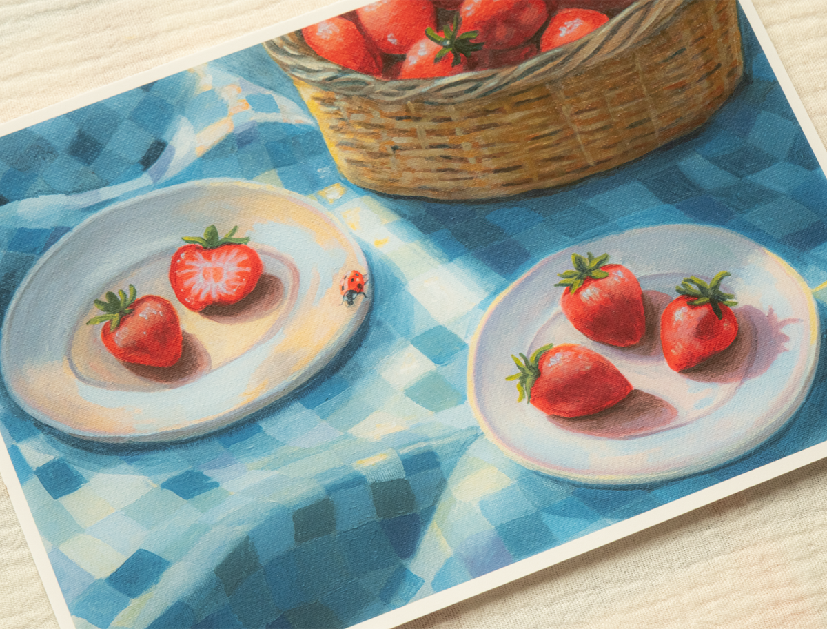Tableau du mois de mai : coeur fraise 🍓